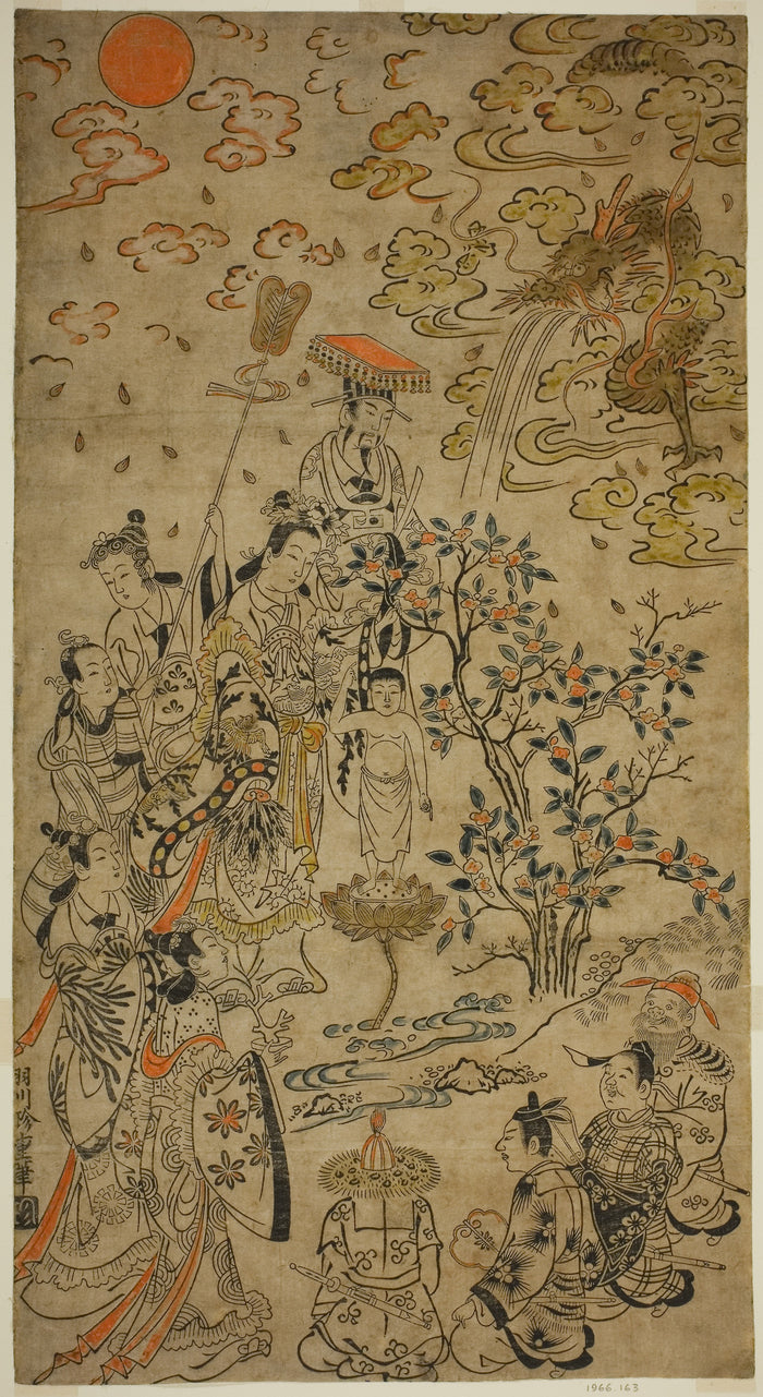 Birth of the Buddha: Hanegawa Chincho,16x12