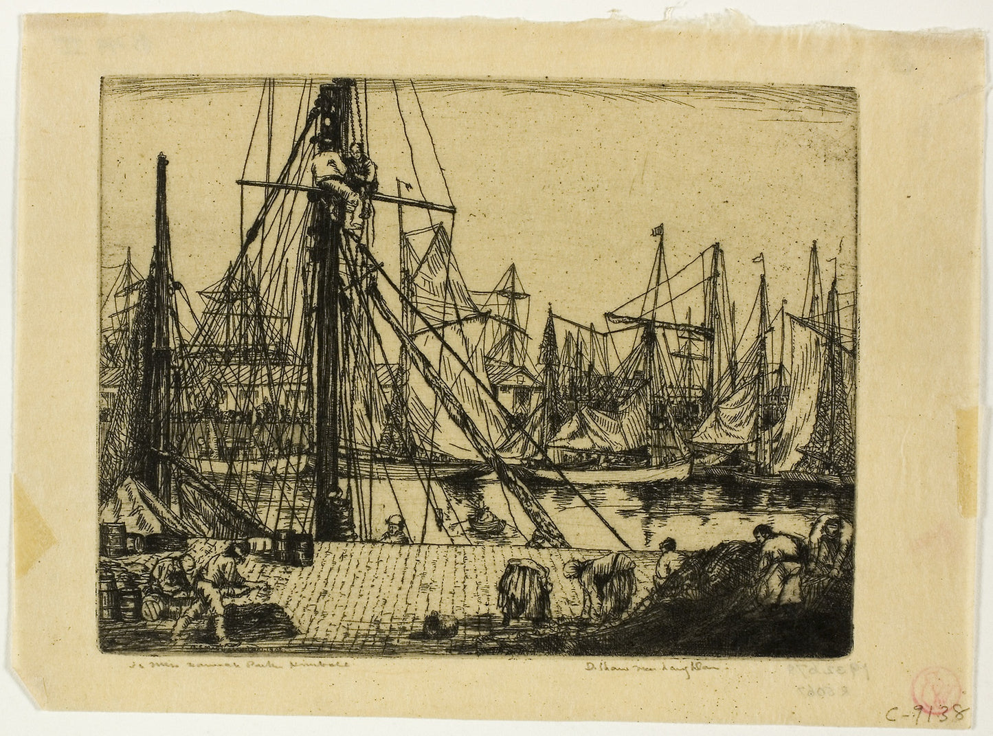 Fishing Boats, Boulogne-sur-Mer -  Donald Shaw MacLaughlan,  Poster Print Wall Art