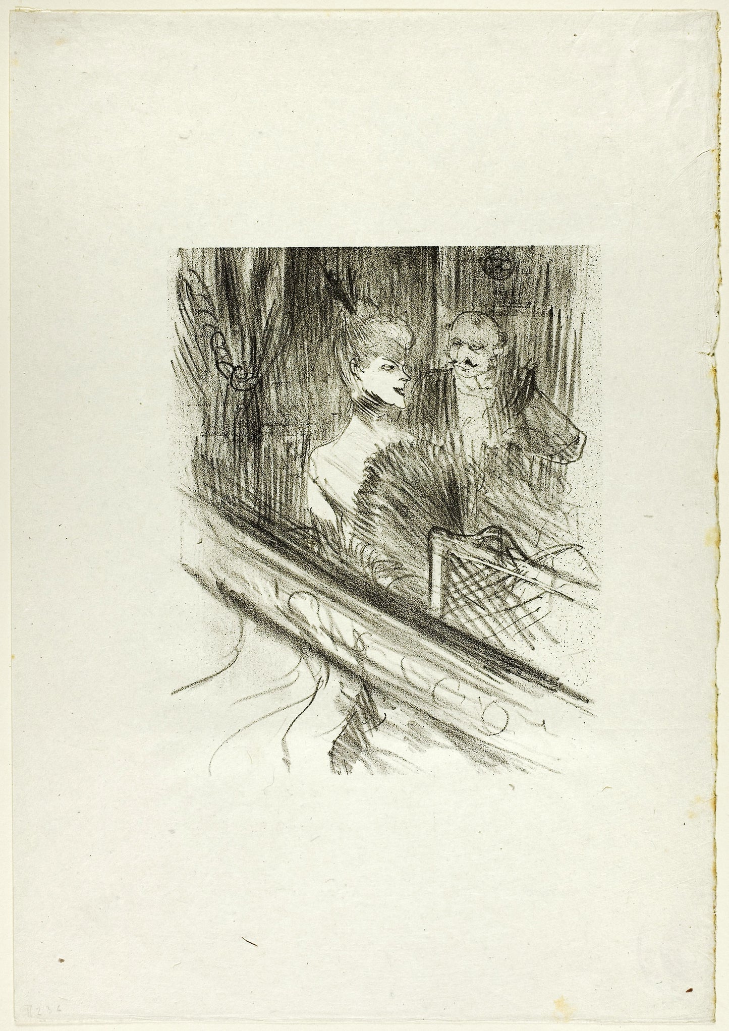 Baron Moïse, the Box, from Au Pied du Sinaï: Henri de Toulouse-Lautrec,16x12"(A3) Poster