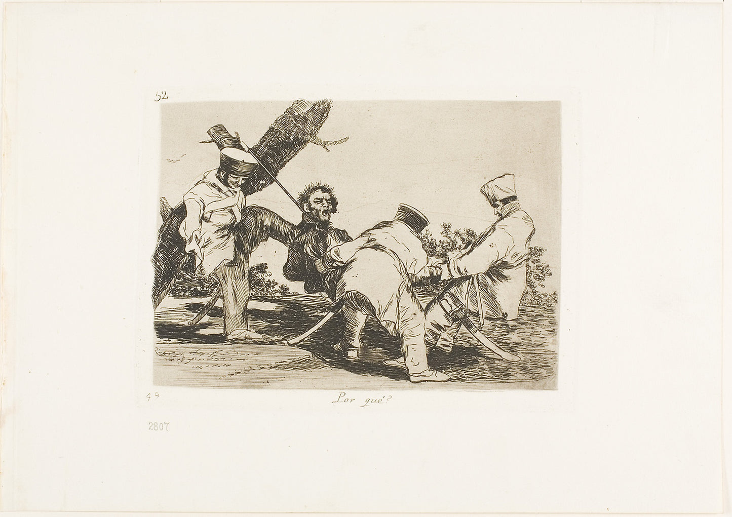 Why?, plate 32 from The Disasters of War -  Francisco José de Goya y Lucientes,  Poster Print Wall Art