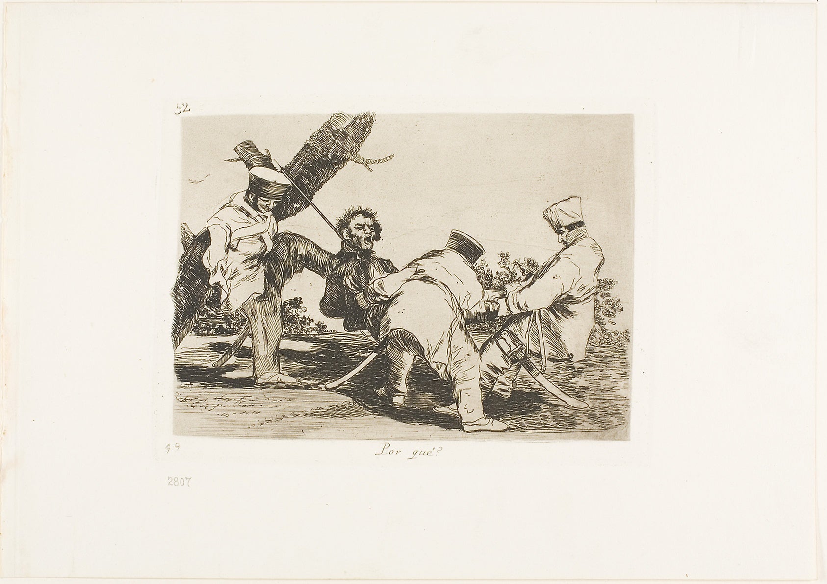 Why?, plate 32 from The Disasters of War: Francisco José de Goya y Lucientes,16x12"(A3) Poster