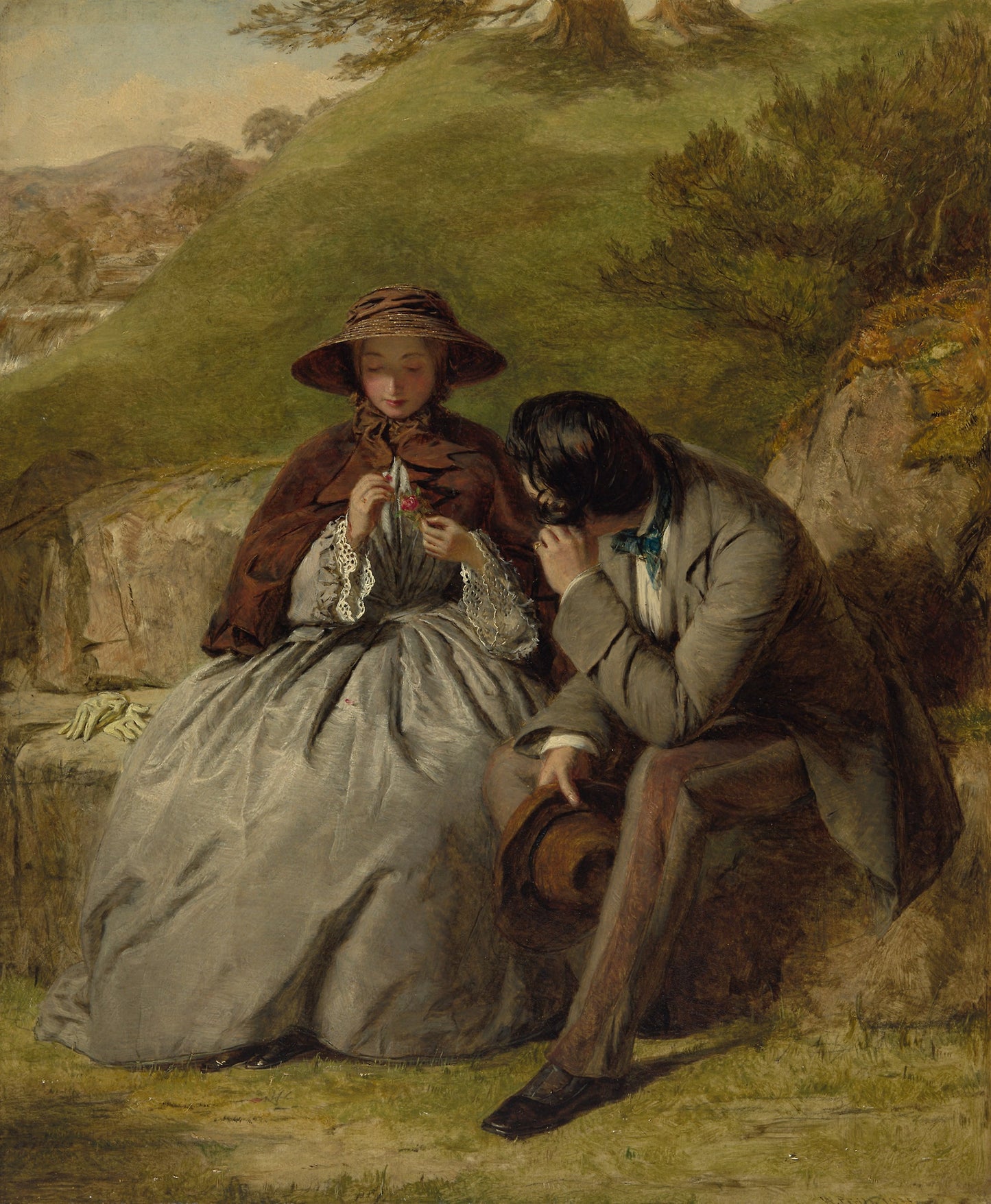 The Lovers -  William Powell Frith,  Poster Print Wall Art
