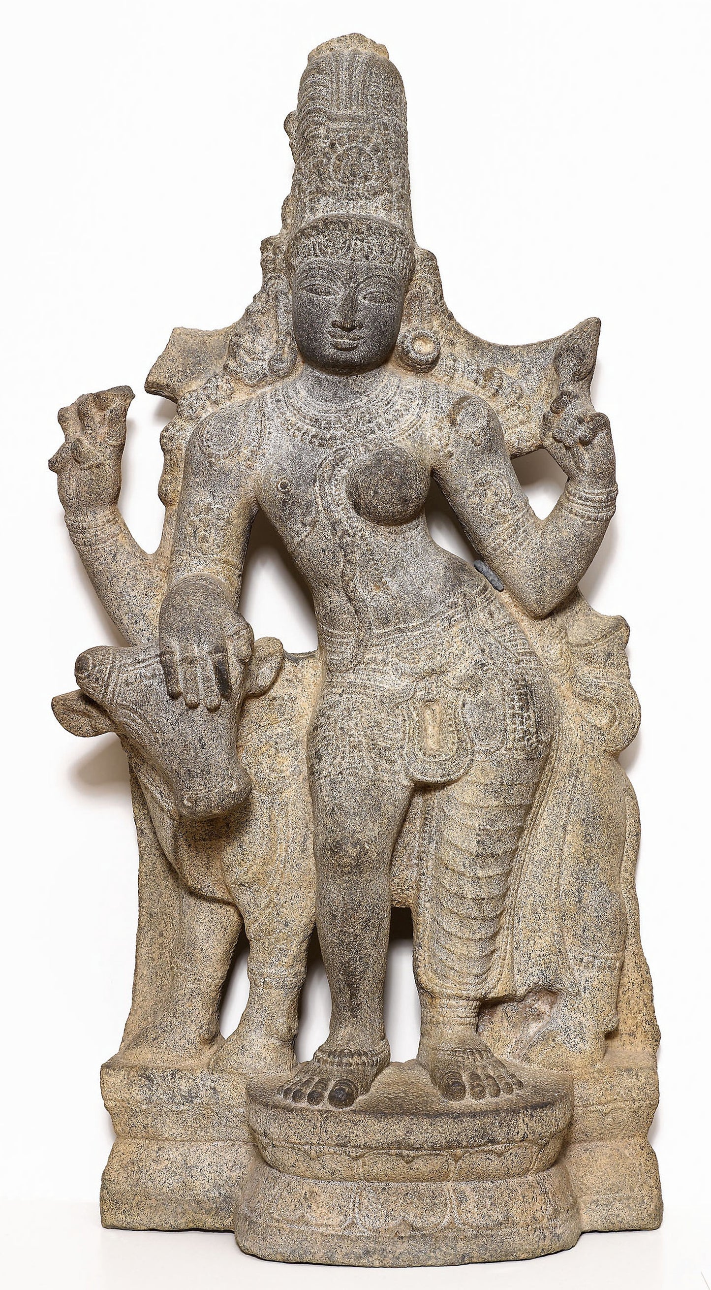 God Shiva as Lord Who Is Half-Male, Half-Female (Ardhanarishvara) -  India,  Poster Print Wall Art