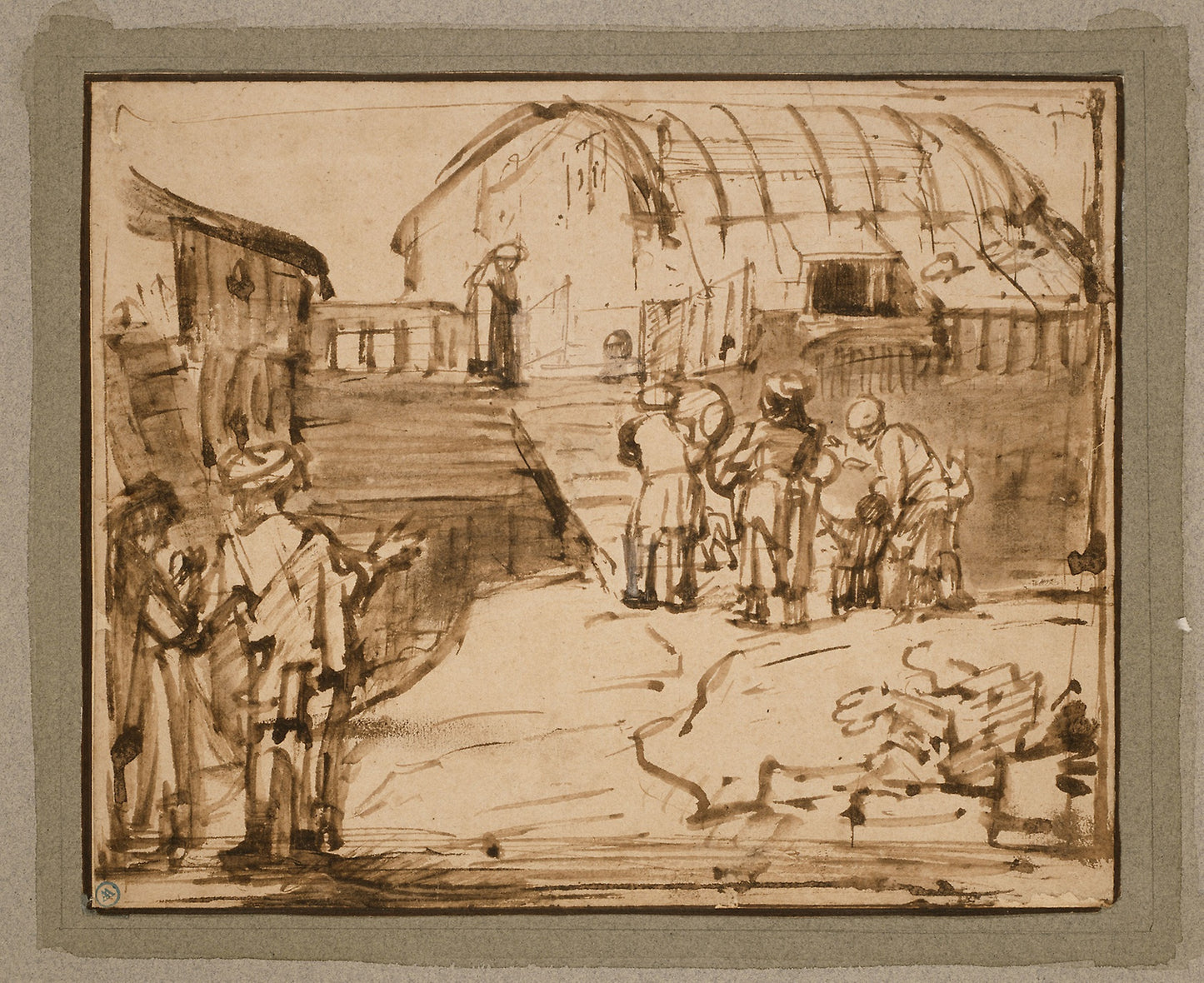 Noah's Ark: Rembrandt van Rijn,16x12"(A3) Poster