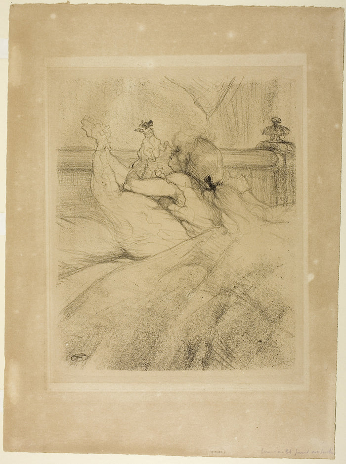In Bed: Henri de Toulouse-Lautrec,16x12