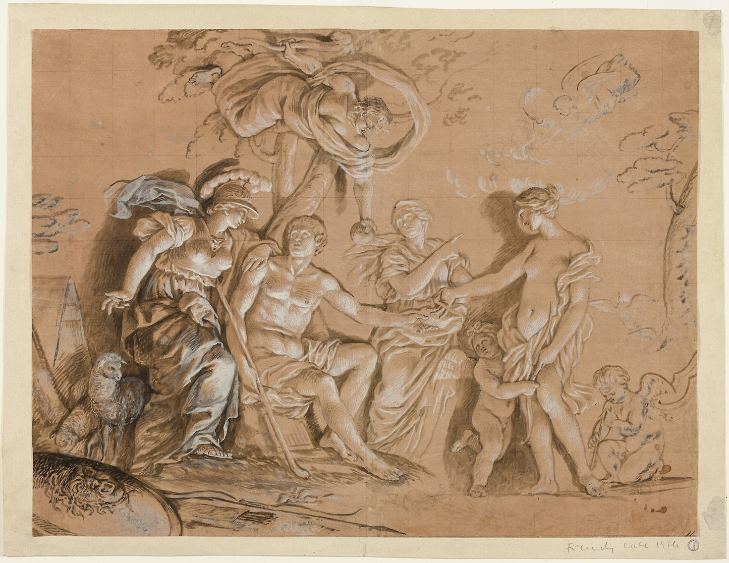 Judgement of Paris -  Possibly François Le Moyne ,  Poster Print Wall Art