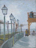 Terrace and Observation Deck at the Moulin de Blute-Fin, Montmartre: Vincent van Gogh,16x12"(A3) Poster