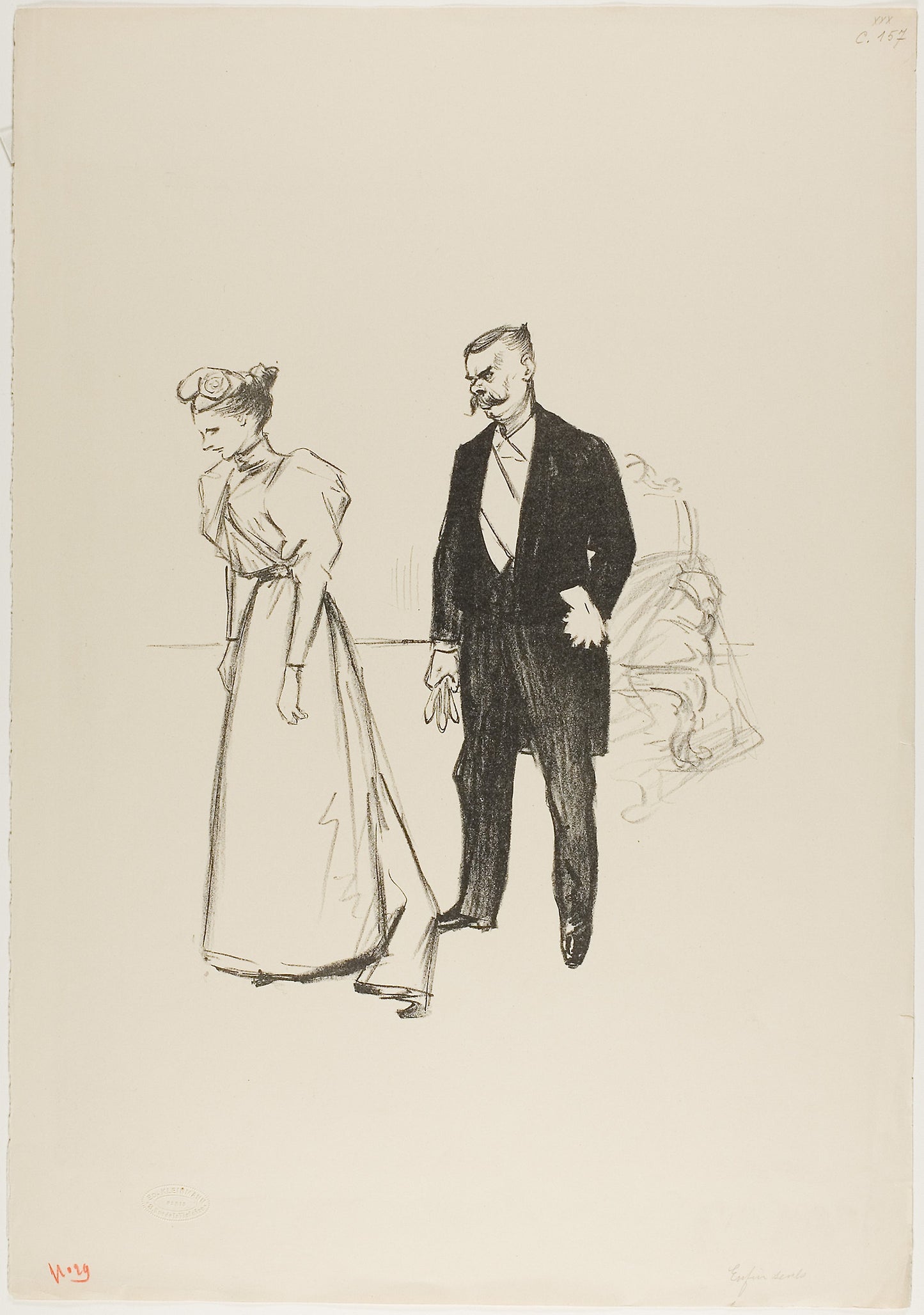 Alone at last! -  Théophile-Alexandre Steinlen,  Poster Print Wall Art
