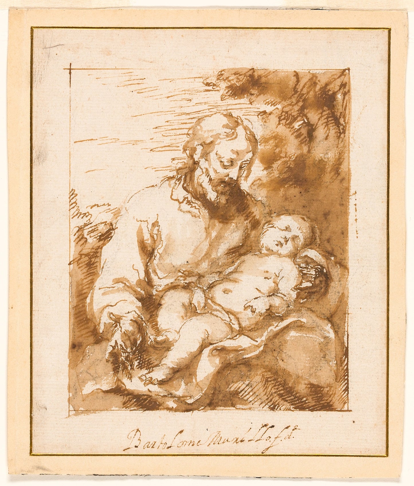 Saint Joseph and the Sleeping Christ Child -  Bartolomé Esteban Murillo,  Poster Print Wall Art