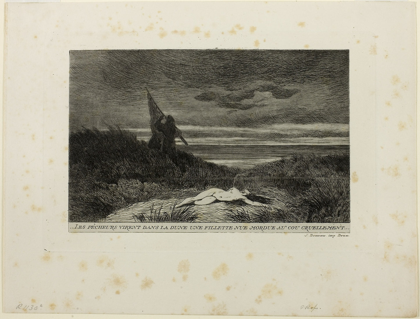 The Werewolf -  Félicien Rops (Belgian, 1833-1898),  Poster Print Wall Art