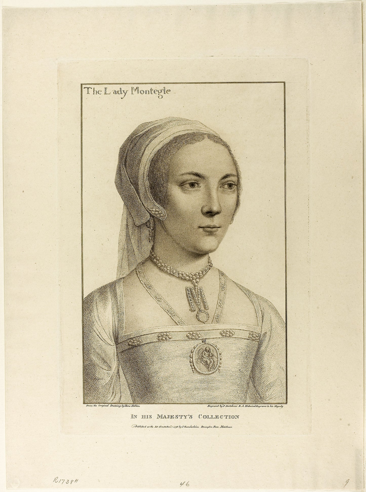 Lady Montegle -  Francesco Bartolozzi (Italian, 1727-1815),  Poster Print Wall Art