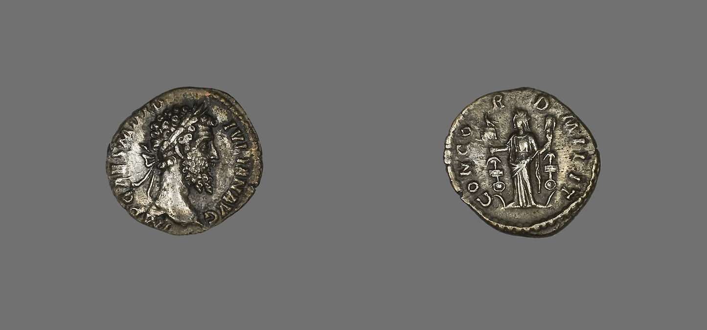 Denarius (Coin) Portraying Didius Julianus -  Roman,  Poster Print Wall Art