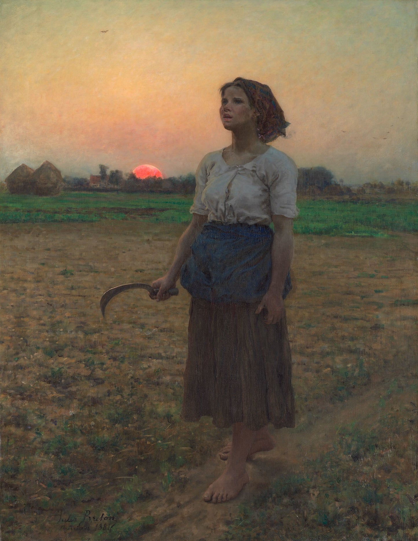 The Song of the Lark: Jules Adolphe Breton, Poster Print Wall Art