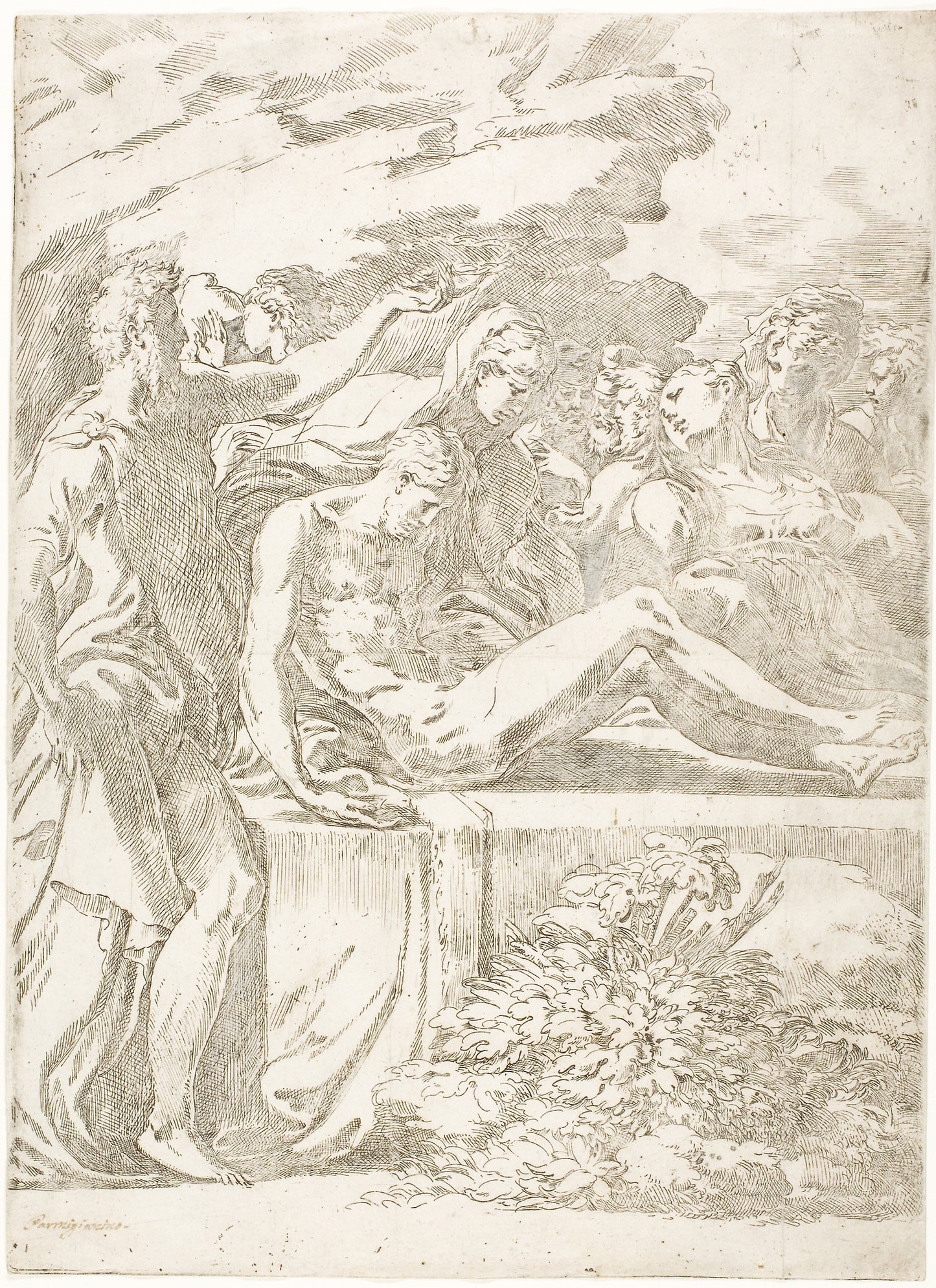 The Entombment -  Parmigianino,  Poster Print Wall Art