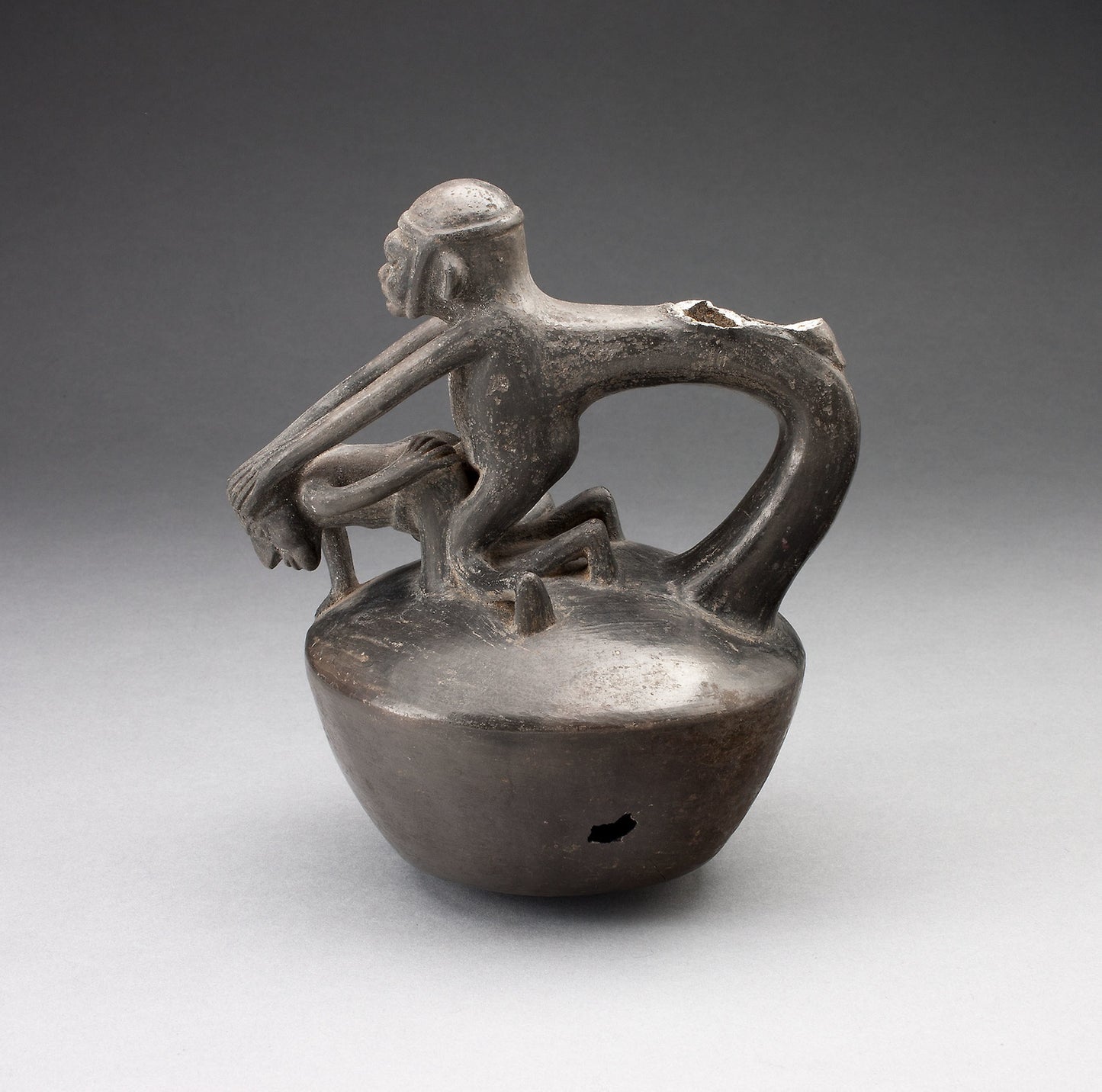 Stirrup Spout Vessel Depicting Erotic Scene -  Chimú,  Poster Print Wall Art