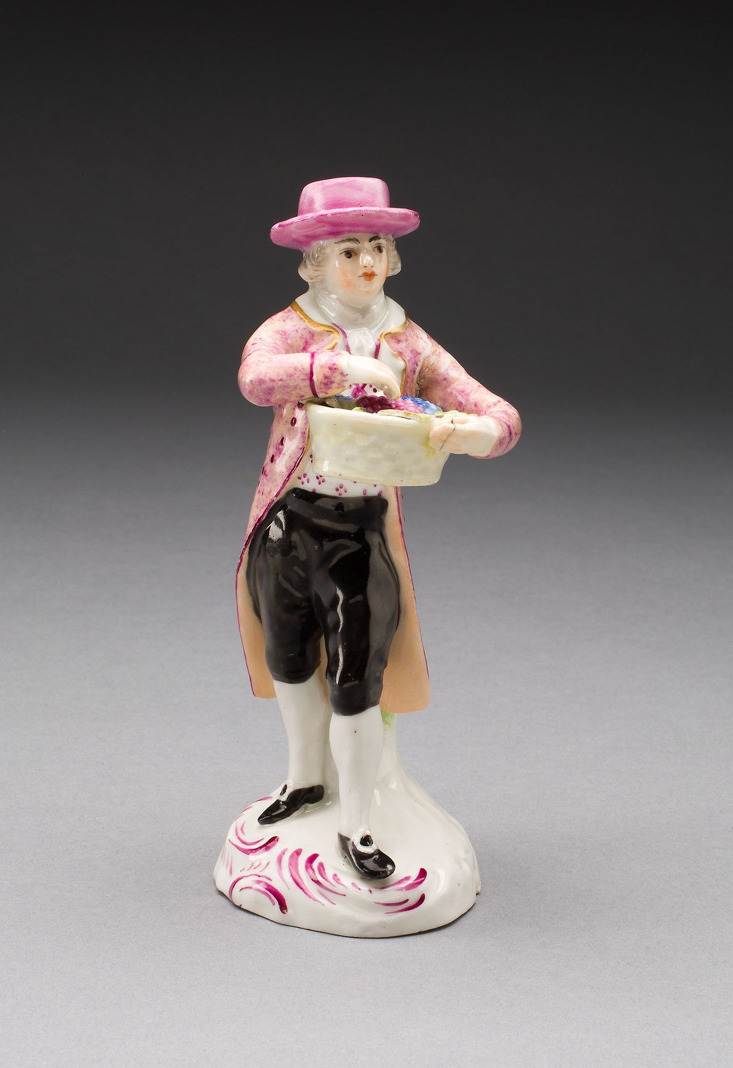 Figurine -  Man with Grapes -  Limbach Porcelain Factory,  Poster Print Wall Art