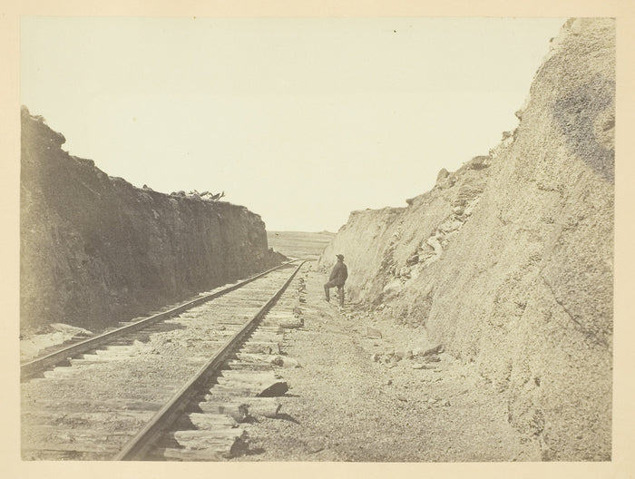 Malloy's Cut, Sherman Station, Laramie Range: Andrew J. Russell ,16x12