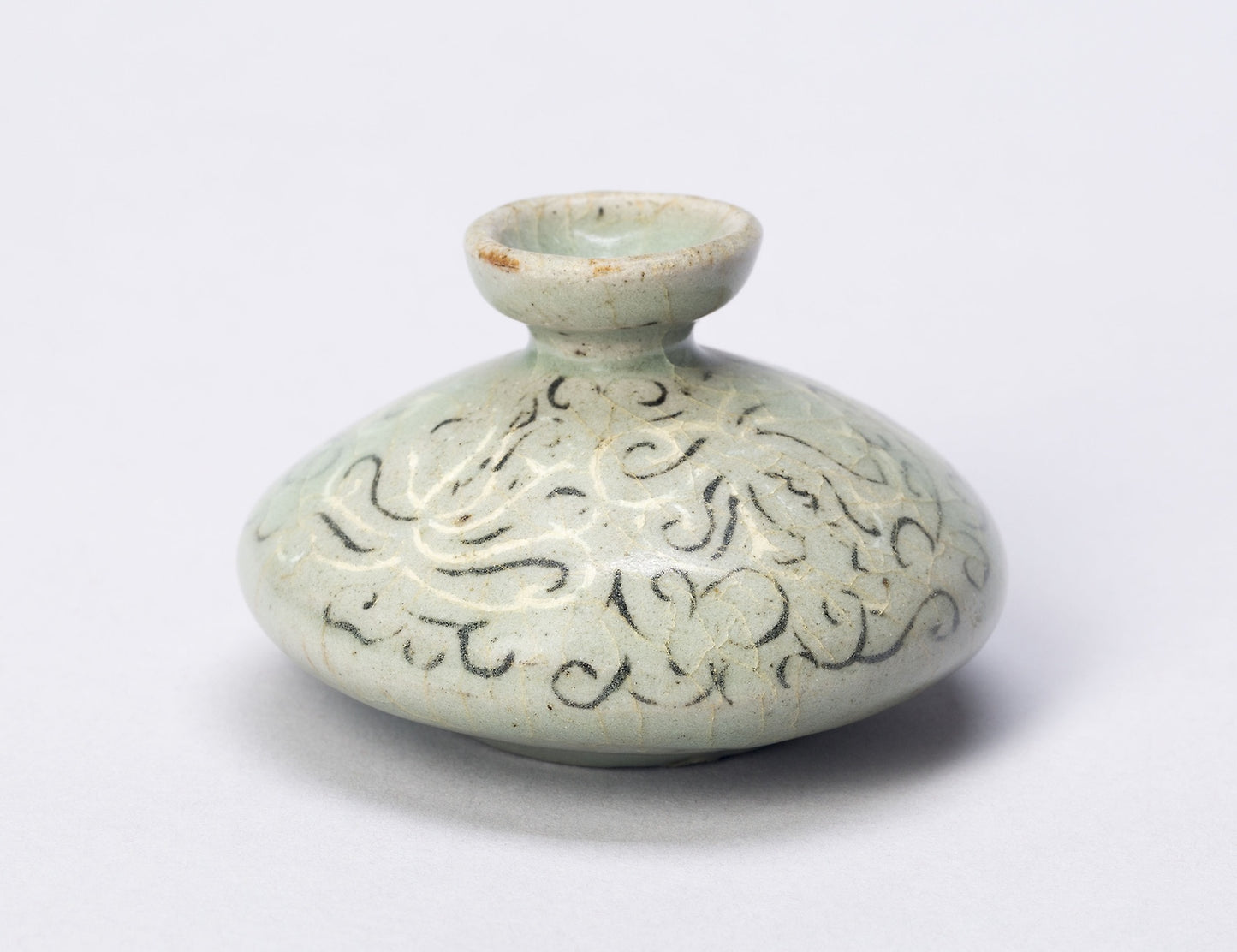 Oil bottle with Scrollwork -  Korean,  Poster Print Wall Art