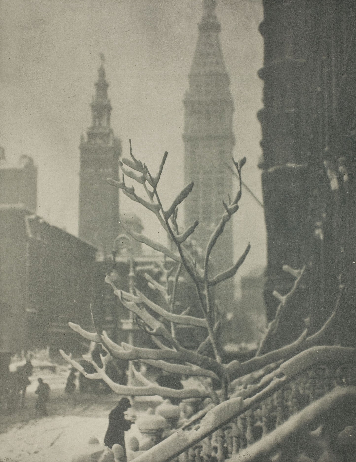 Two Towers, New York -  Alfred Stieglitz,  Poster Print Wall Art