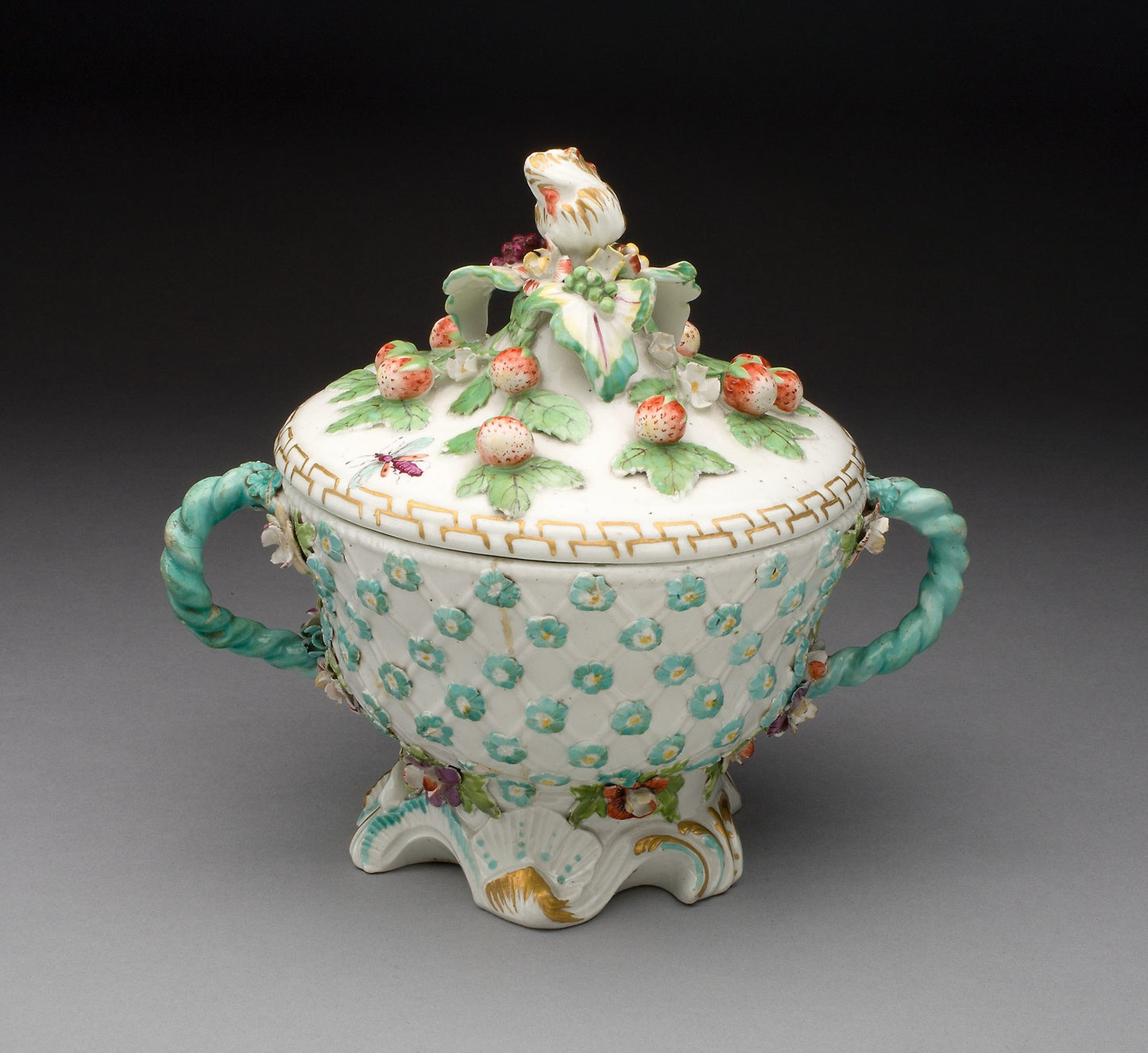 Covered Bowl -  Chelsea Porcelain Manufactory,  Poster Print Wall Art