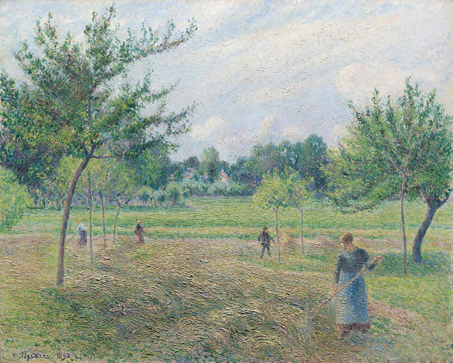 Haymaking at Éragny -  Camille Pissarro,  Poster Print Wall Art
