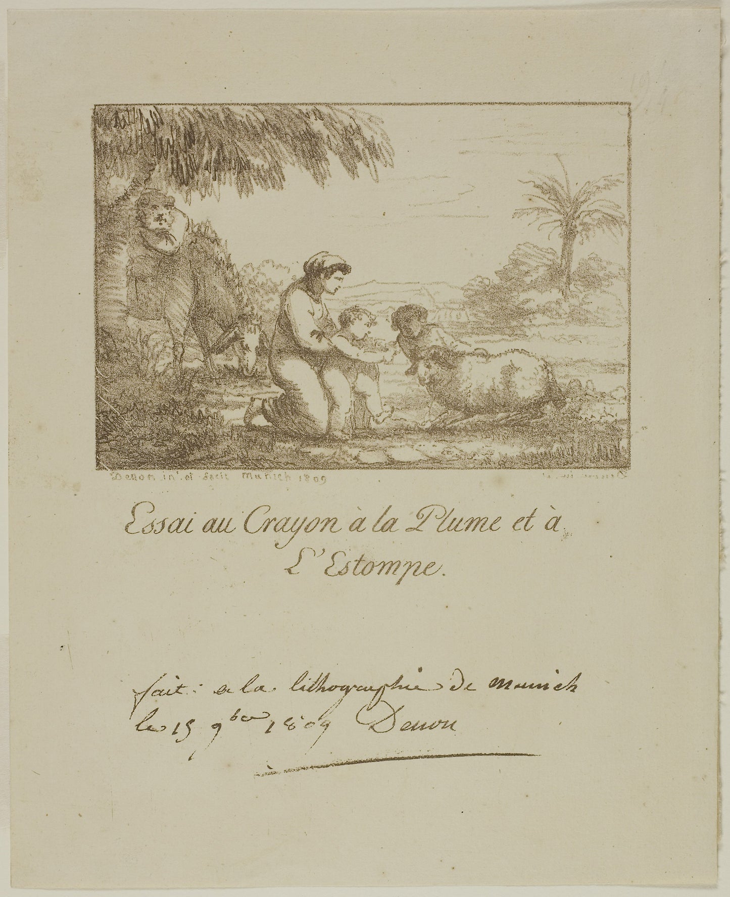The Holy Family -  Dominique-Vivant Denon,  Poster Print Wall Art