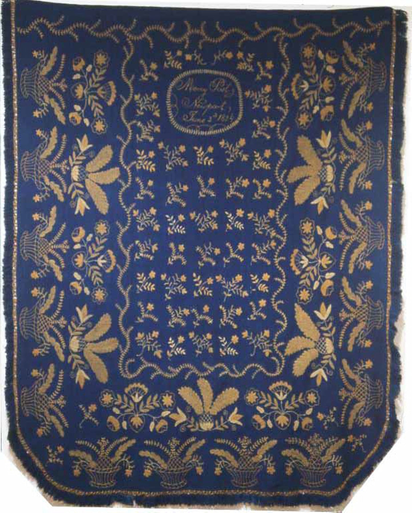 Bedcover -  Mercy Post (American, active c. 1824),  Poster Print Wall Art