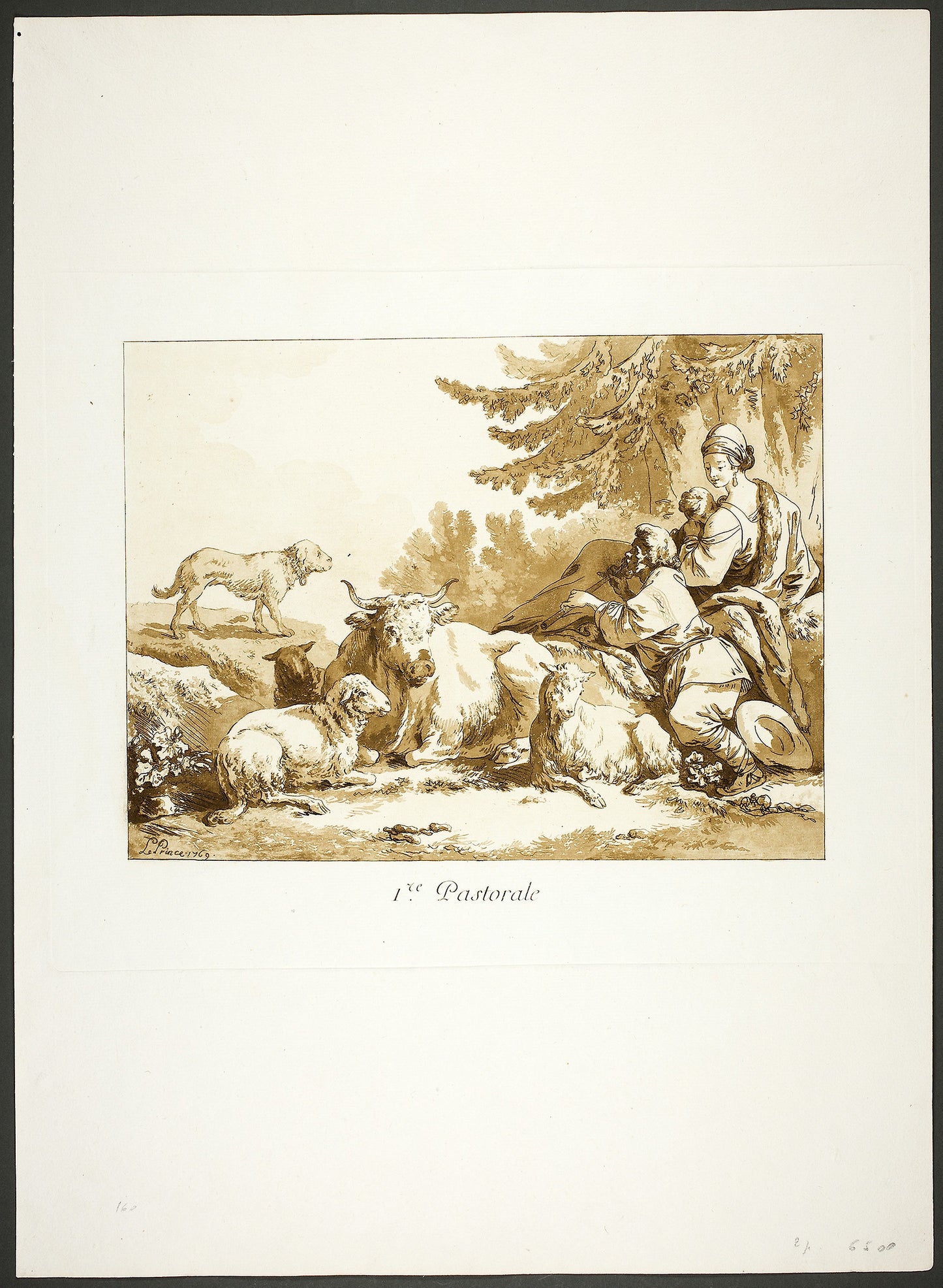 First Pastoral -  Jean Baptiste Le Prince,  Poster Print Wall Art