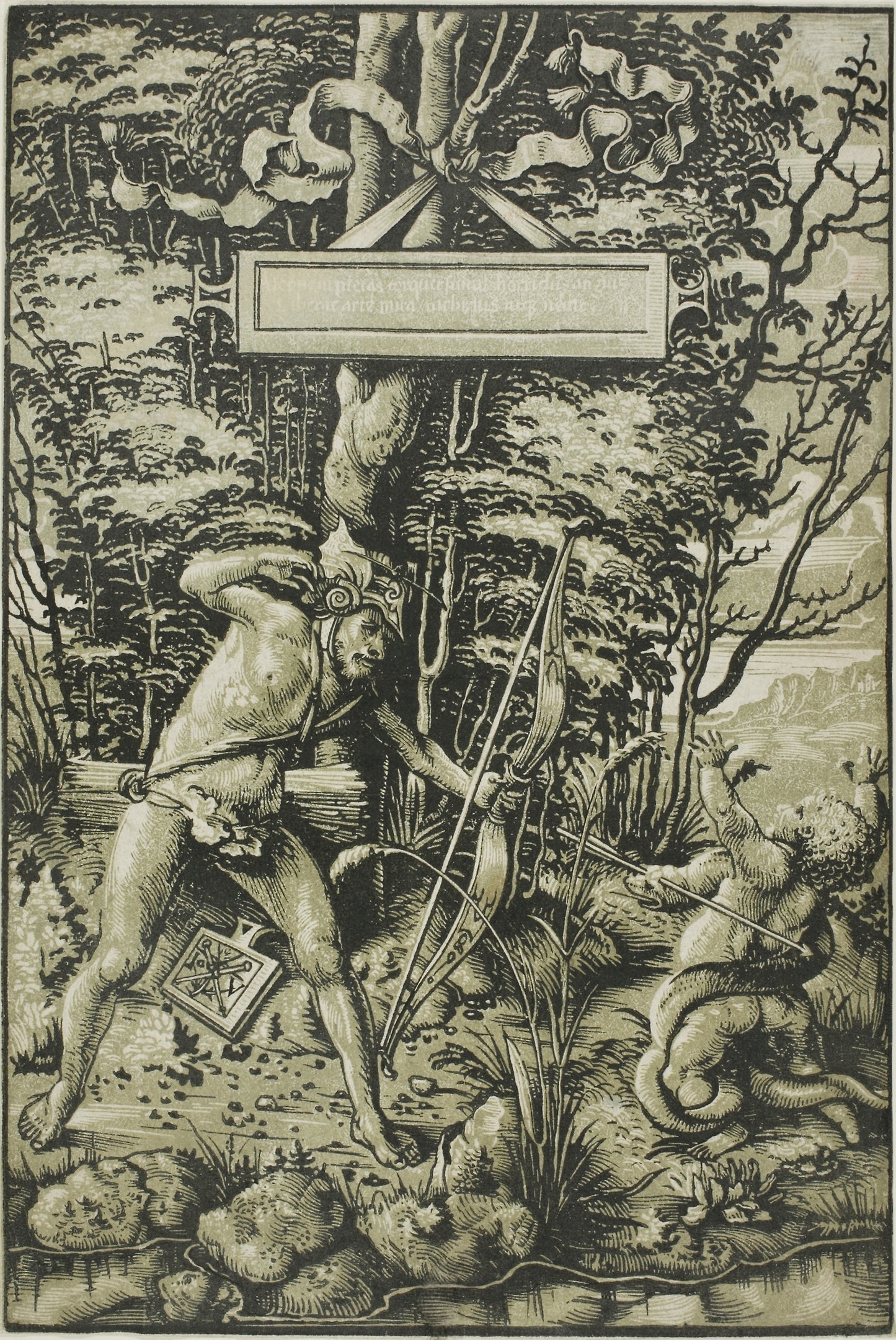Alcon Slaying the Serpent -  Hans Wechtlin, I,  Poster Print Wall Art