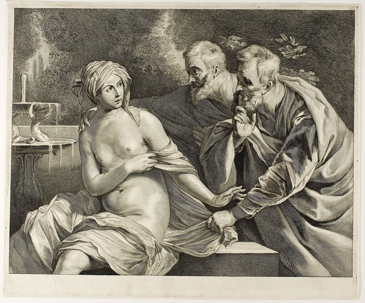 Susanna and the Elders -  Cornelis Visscher, the Elder,  Poster Print Wall Art
