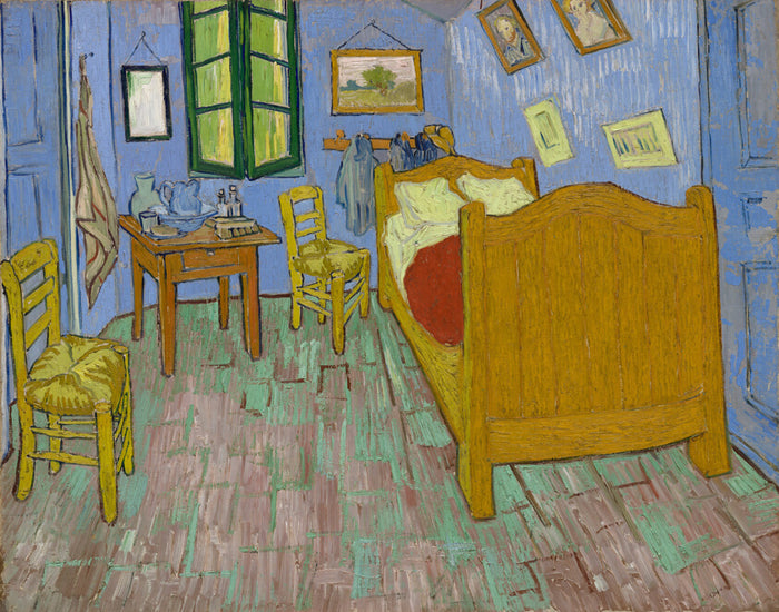 The Bedroom by  Vincent van Gogh (Dutch, 1853-1890), 23x16