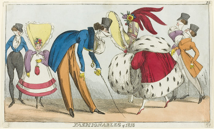Fashionables of 1818: George Cruikshank,16x12