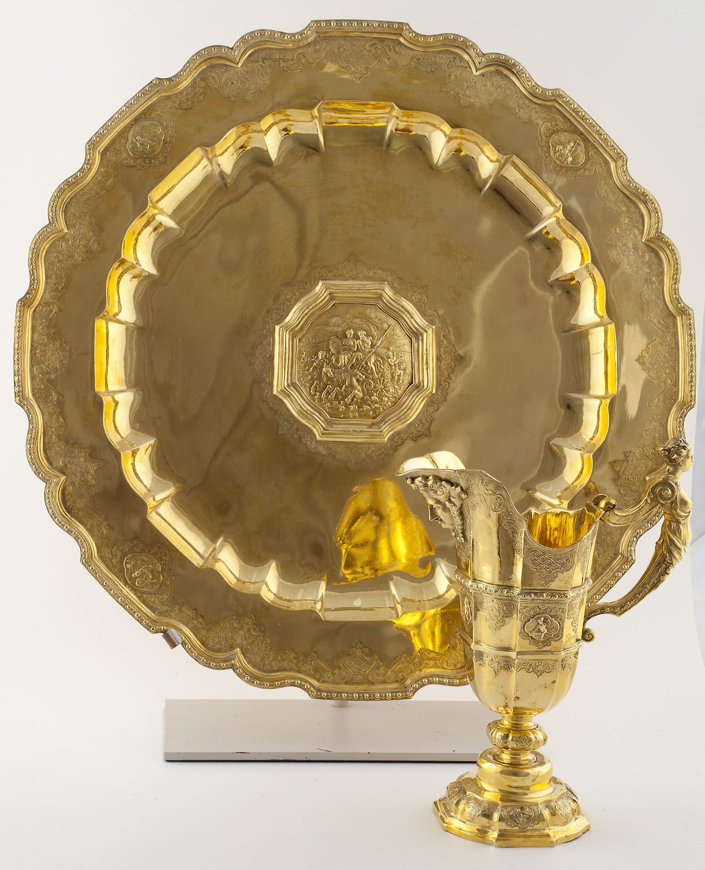 Ewer and Basin -  Johan Erhard Heuglin II (German, 1687–1757),  Poster Print Wall Art