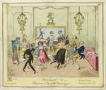 Moulinet-Elegances of Quadrille Dancing: George Cruikshank (English, 1792-1878),16x12"(A3) Poster