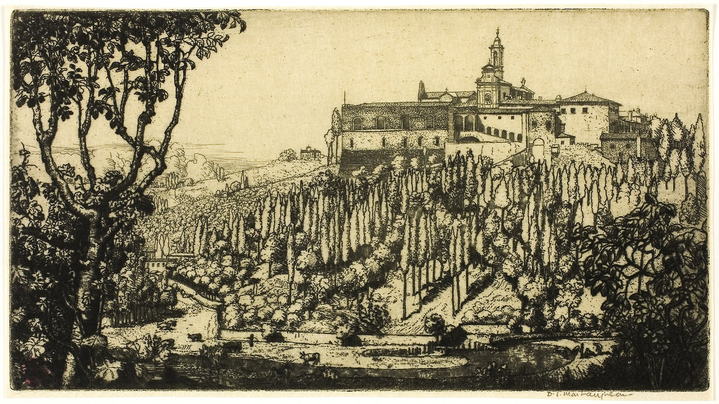 The Certosa, Florence -  Donald Shaw MacLaughlan,  Poster Print Wall Art