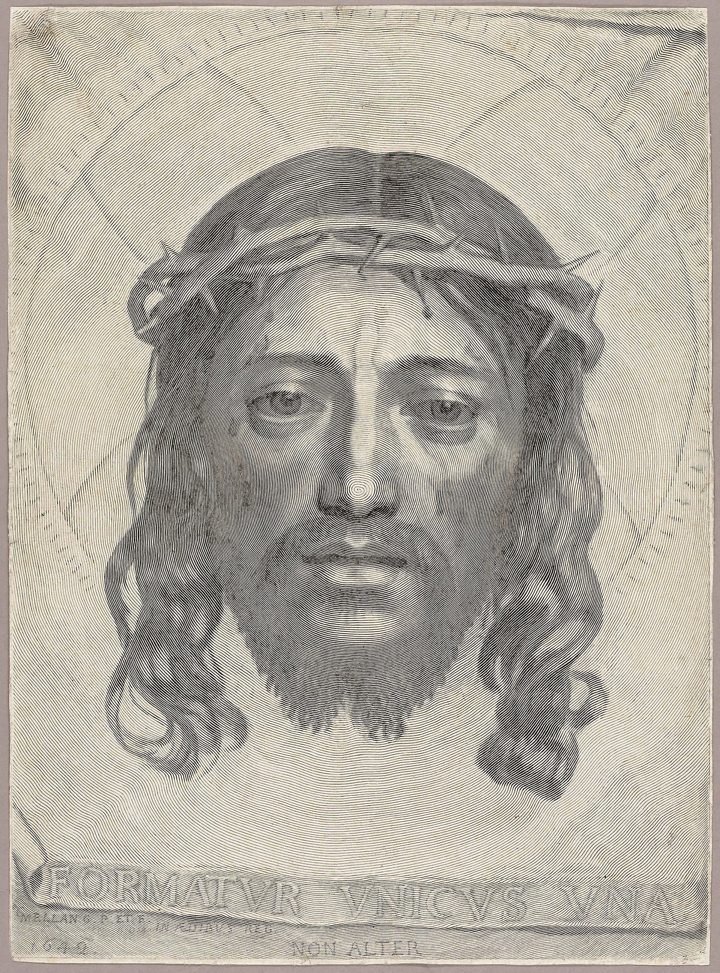 The Sudarium of Saint Veronica -  Claude Mellan,  Poster Print Wall Art