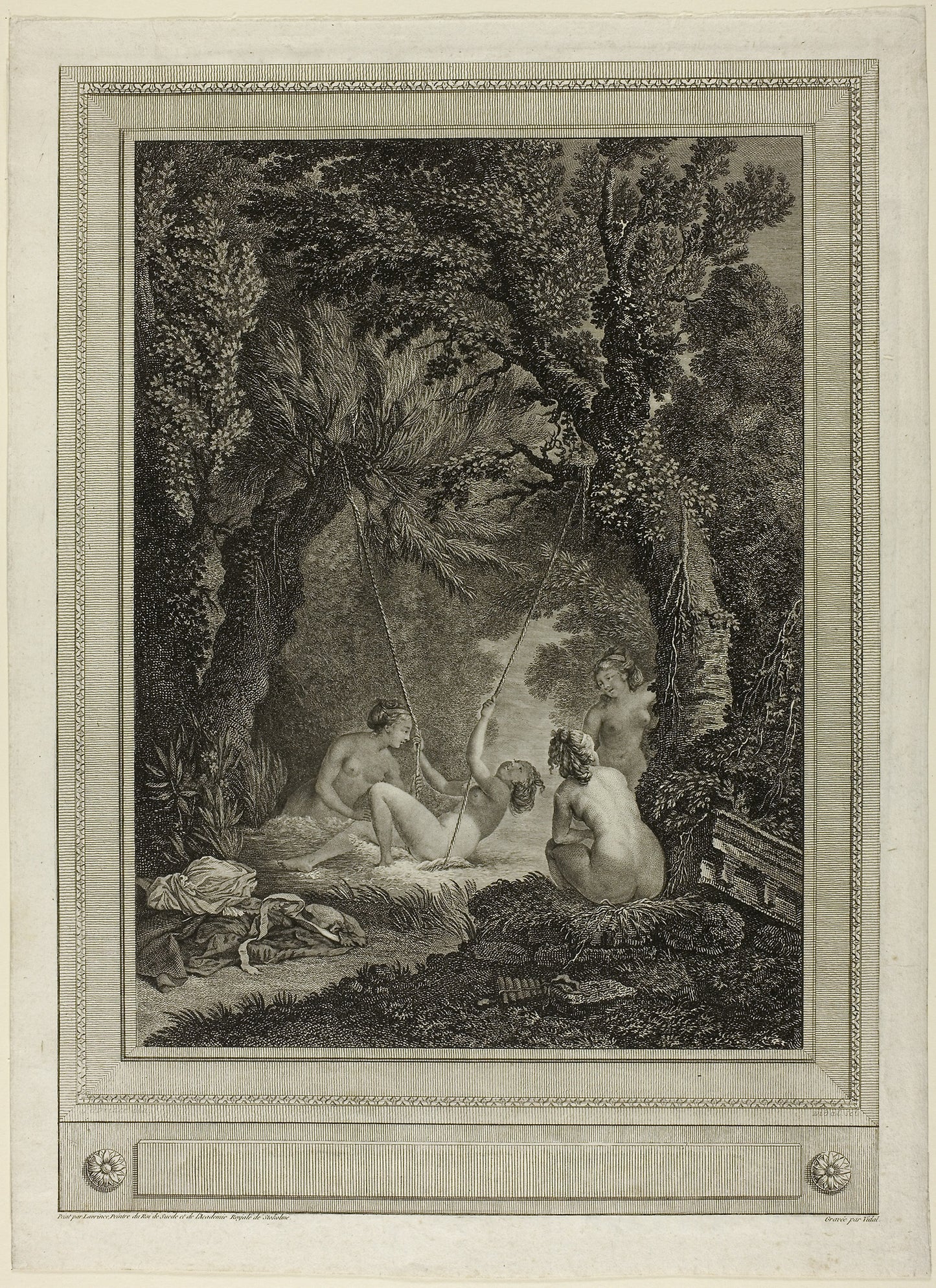 The Mysterious Swing -  Gérard Vidal (French, 1742-1801 or 1804),  Poster Print Wall Art