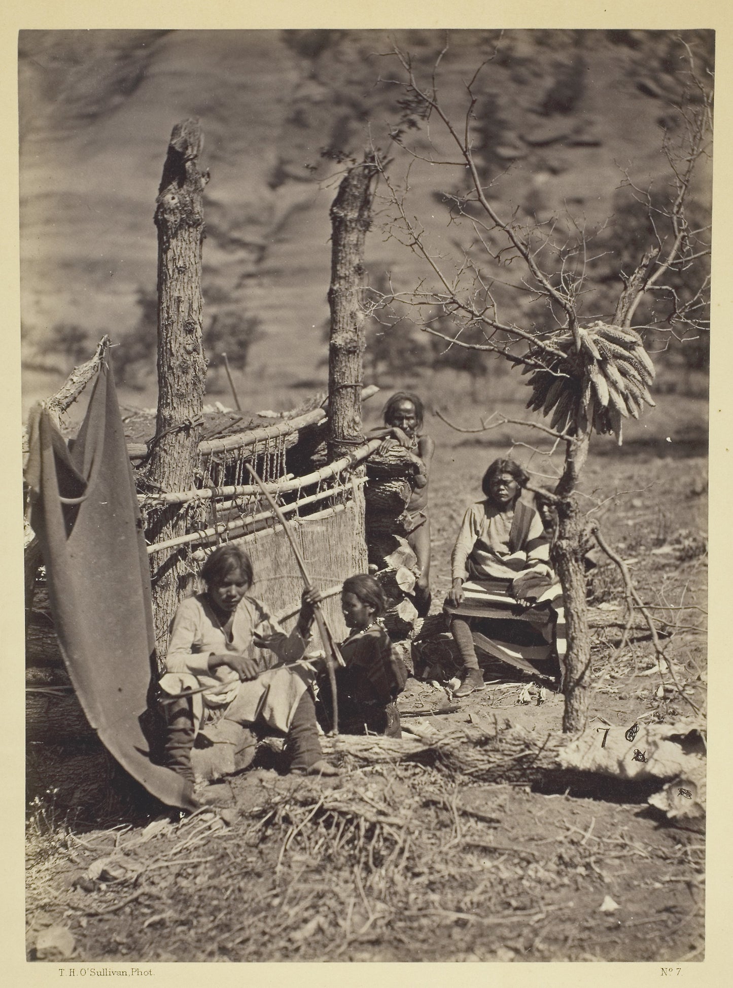 Aboriginal Life Among the Navajoe Indians, Near Old Fort Defiance, N.M. -  Timothy O'Sullivan,  Poster Print Wall Art