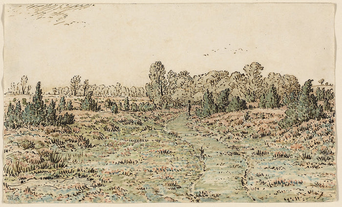 Footpath in the Barbizonnières: Theodore Rousseau,16x12