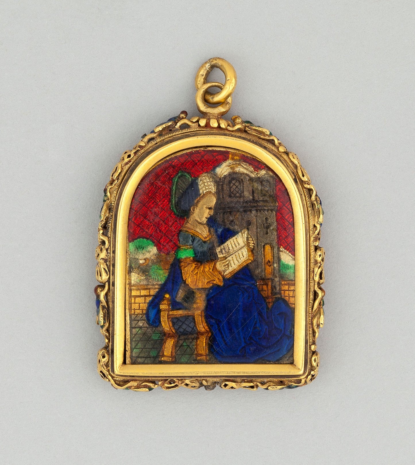 Reliquary Pendant of Saint Barbara: French or Netherlandish, Poster Print Wall Art