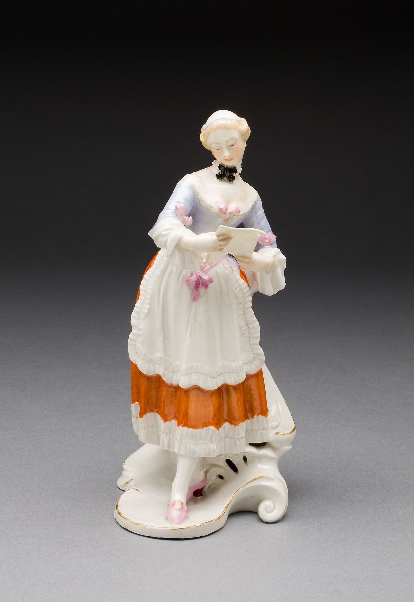 Figurine -  Lady Reading -  Franz Anton Bustelli,  Poster Print Wall Art