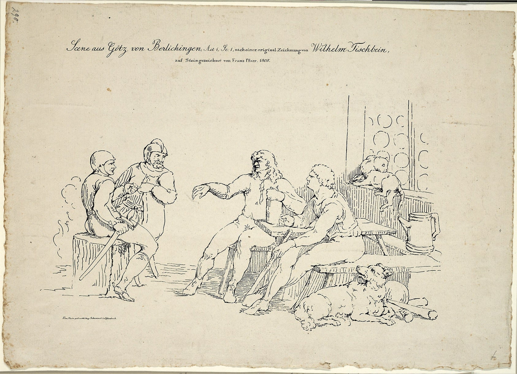 Act 1, Scene 1 from Götz van Berlichingen: Franz Pforr (German, 1788-1812),16x12"(A3) Poster