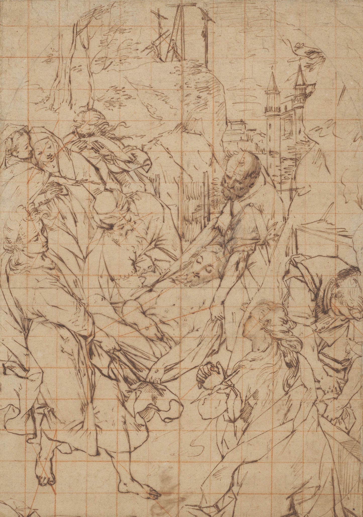 The Entombment of Christ -  Federico Barocci (Italian, c. 1535-1612),  Poster Print Wall Art