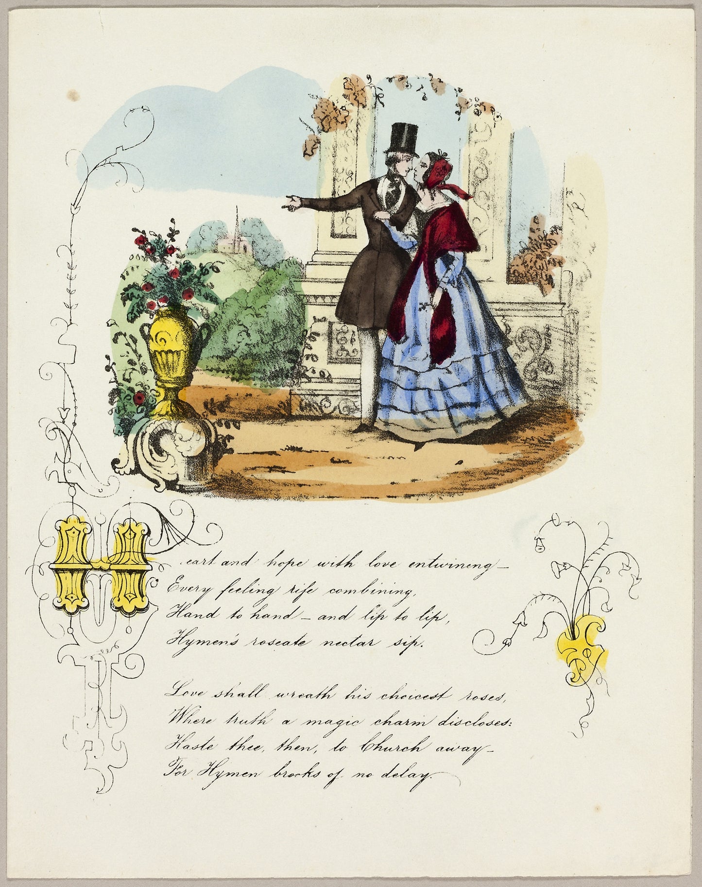 Heart and Hope with Love Entwining (valentine) -  Unknown Artist,  Poster Print Wall Art