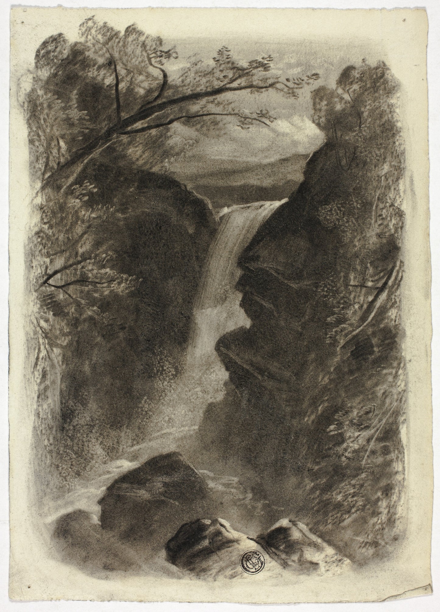 Mountain Waterfall -  Elizabeth Murray,  Poster Print Wall Art