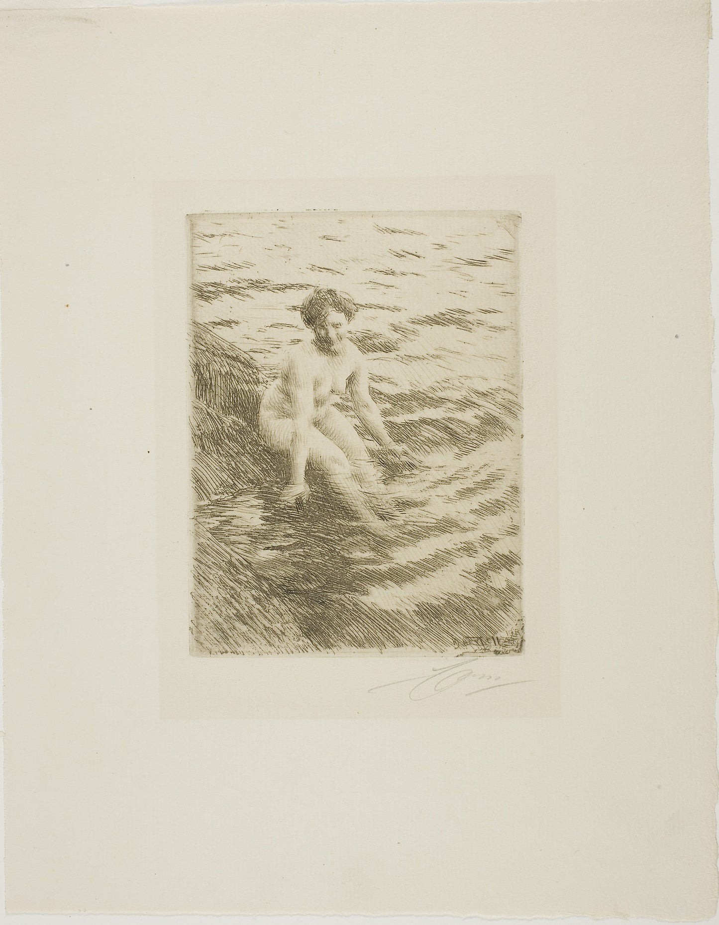 Wet -  Anders Zorn,  Poster Print Wall Art