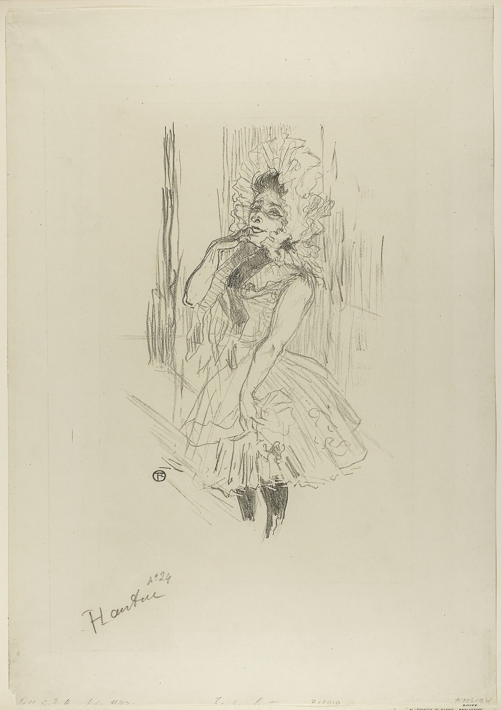 Anna Held, in Toutes ces Dames au Théâtre: Henri de Toulouse-Lautrec,16x12"(A3) Poster