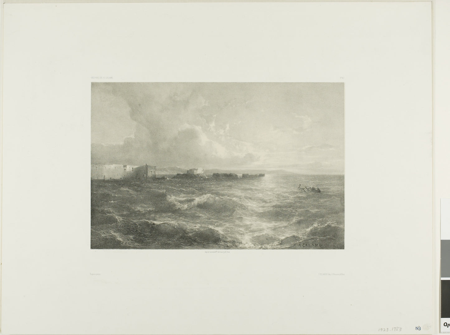 Pozzuoli -  Alexandre Calame,  Poster Print Wall Art