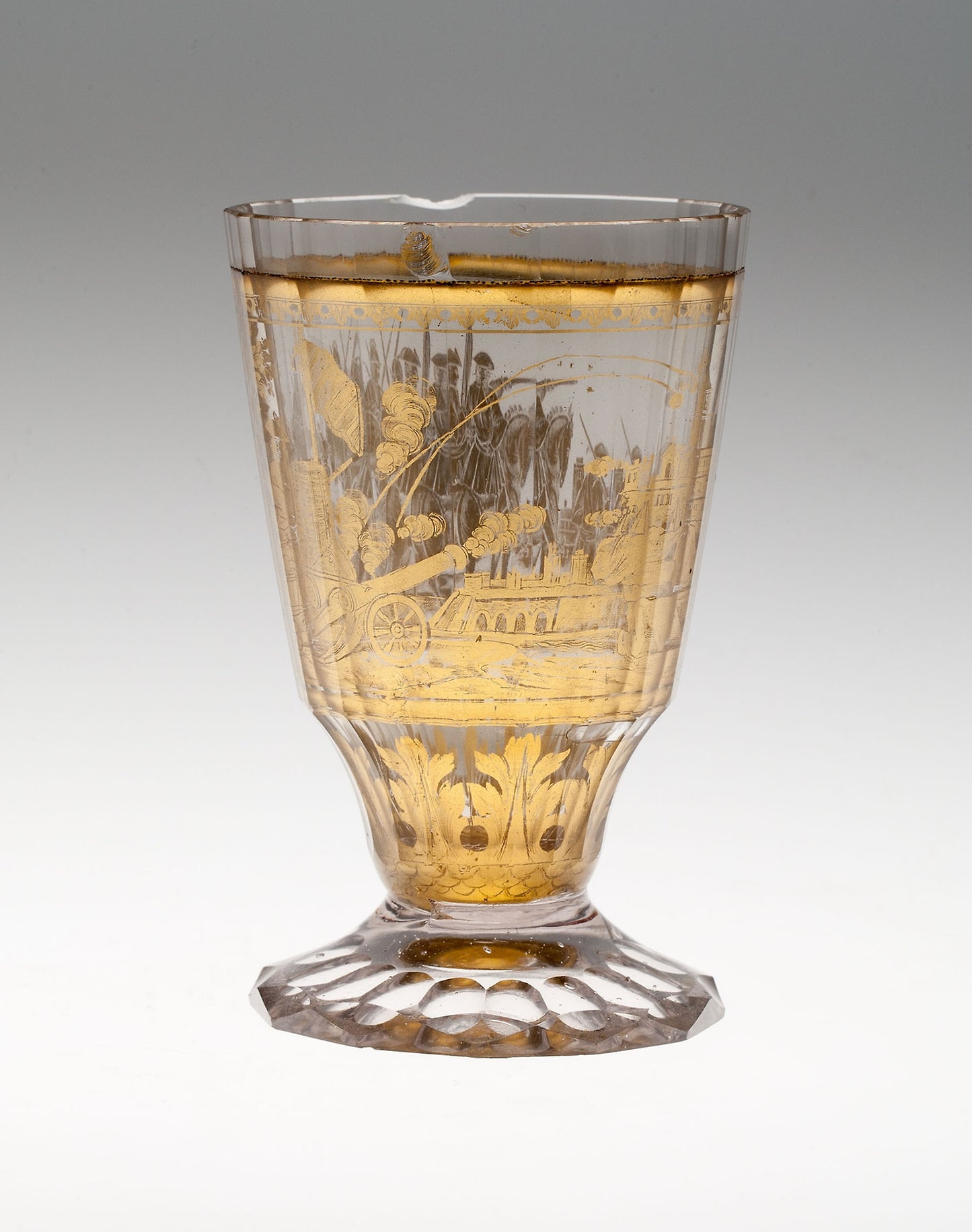 Beaker with Battle Scene -  Bohemia, Czech Republic,  Poster Print Wall Art