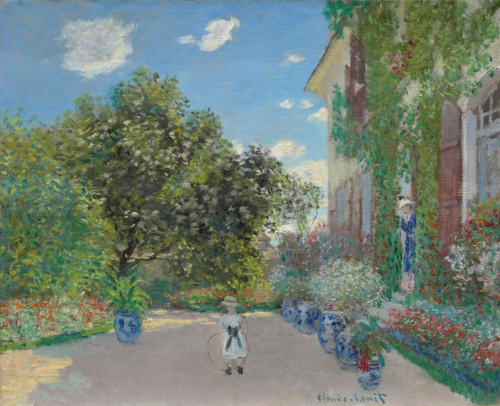 The Artist's House at Argenteuil: Claude Monet,16x12